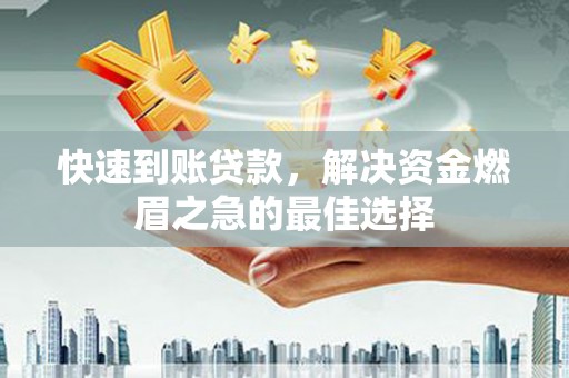 嘉荫快速到账贷款，解决资金燃眉之急的最佳选择