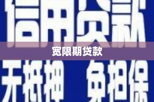 嘉荫宽限期贷款