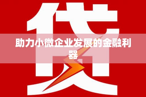 嘉荫助力小微企业发展的金融利器