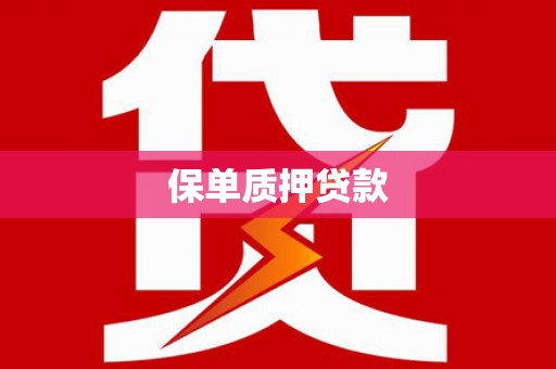 嘉荫保单质押贷款