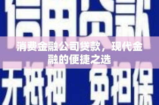 嘉荫消费金融公司贷款，现代金融的便捷之选