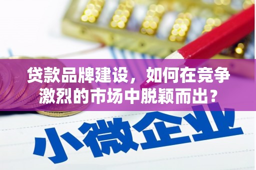 嘉荫贷款品牌建设，如何在竞争激烈的市场中脱颖而出？