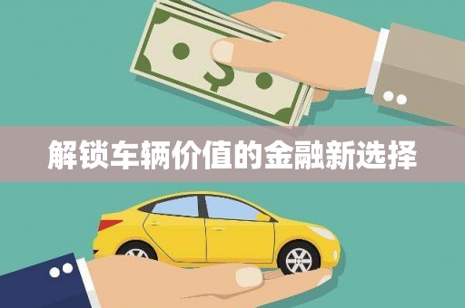 嘉荫解锁车辆价值的金融新选择