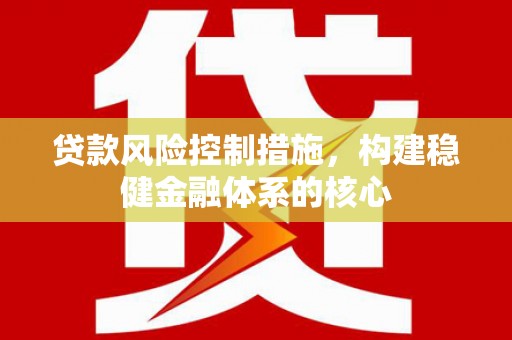 嘉荫贷款风险控制措施，构建稳健金融体系的核心