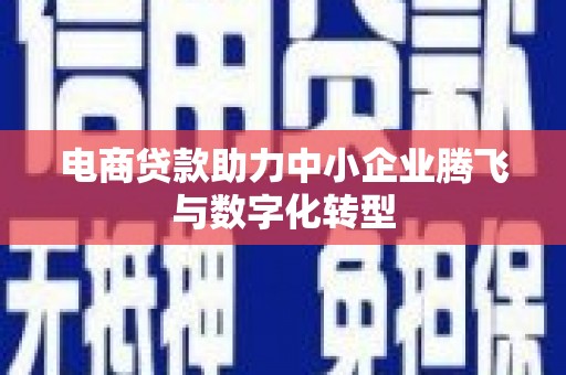 嘉荫电商贷款助力中小企业腾飞与数字化转型