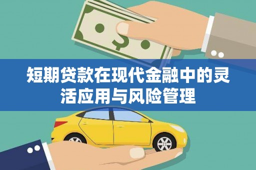 嘉荫短期贷款在现代金融中的灵活应用与风险管理